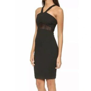 Elizabeth and James Black Brinley Halter Mini Dress - size 00